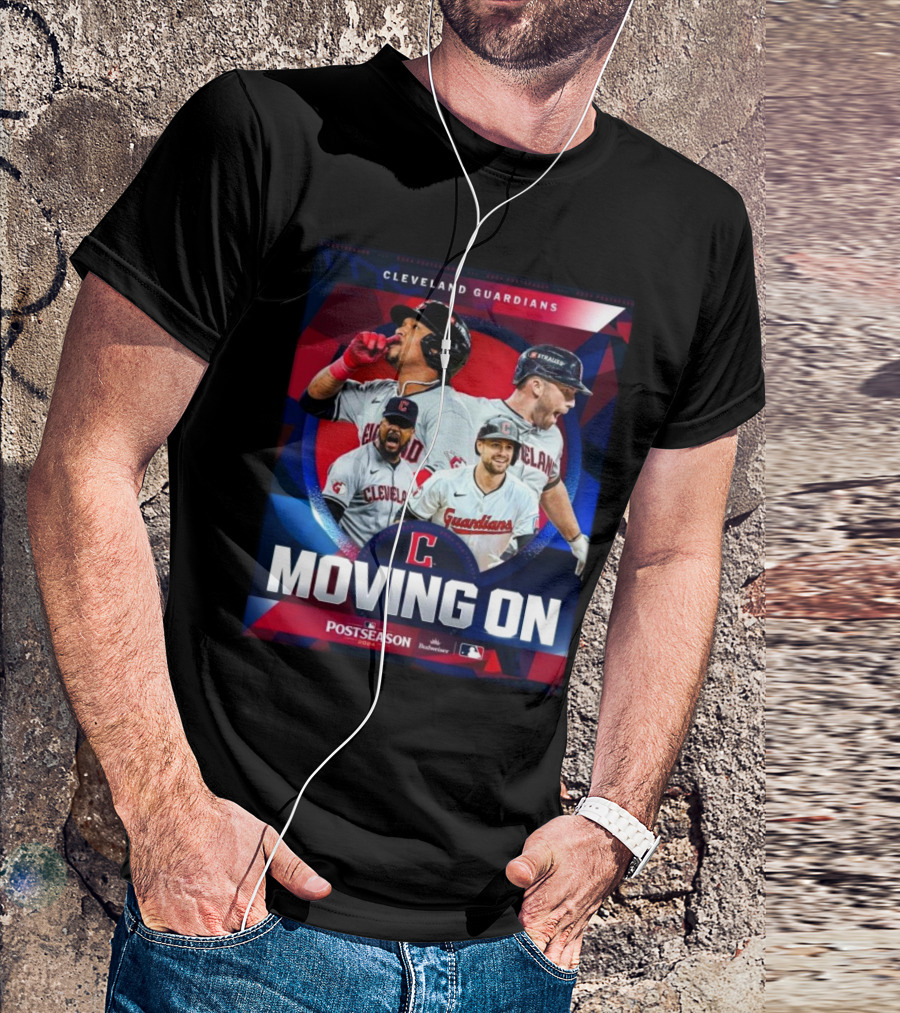 Cleveland Guardians Moving On 2024 Postseason Baseball T-Shirt