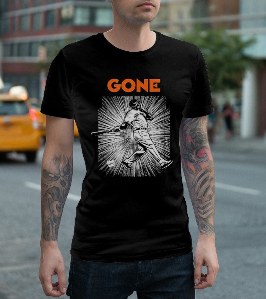 Gone Barry Bonds San Francisco Giants Legend Home Run Swing T-Shirt