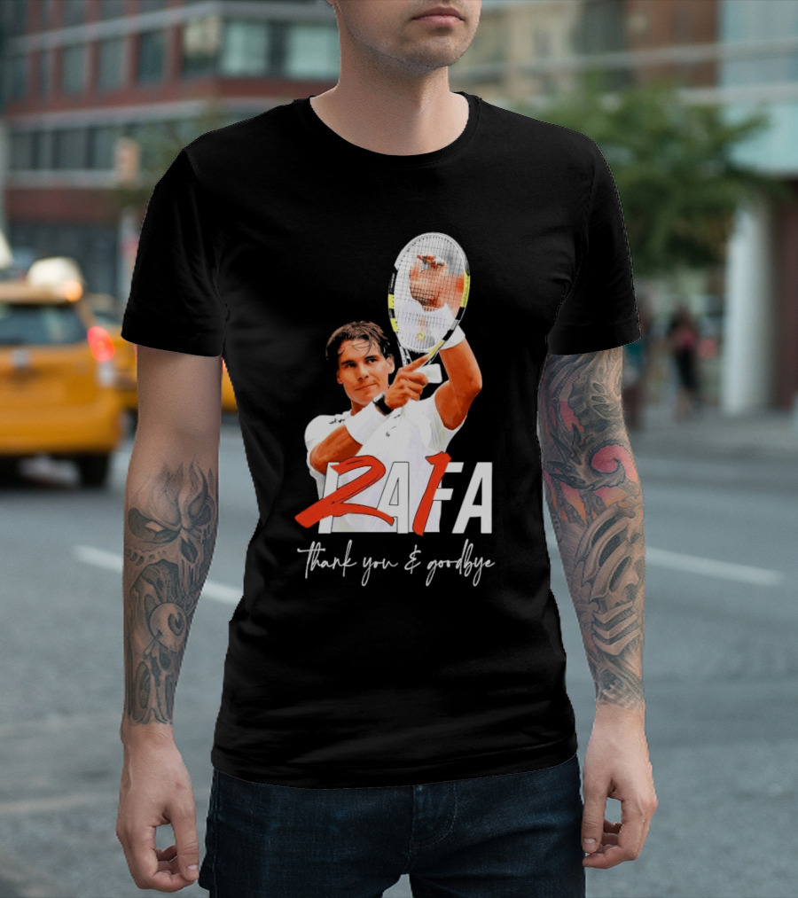 Rafa Nadal Thank You And Goodbye Tennis T-Shirt
