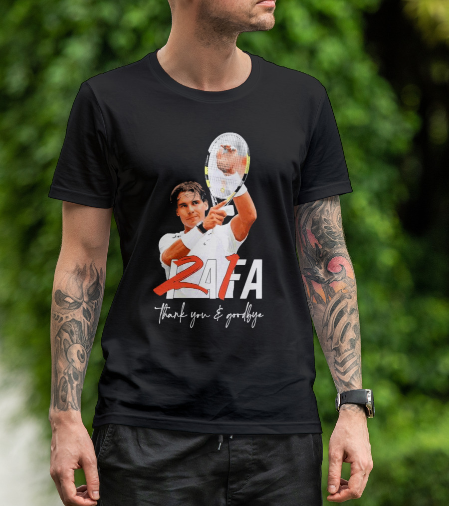 Rafa Nadal Thank You And Goodbye Tennis T-Shirt