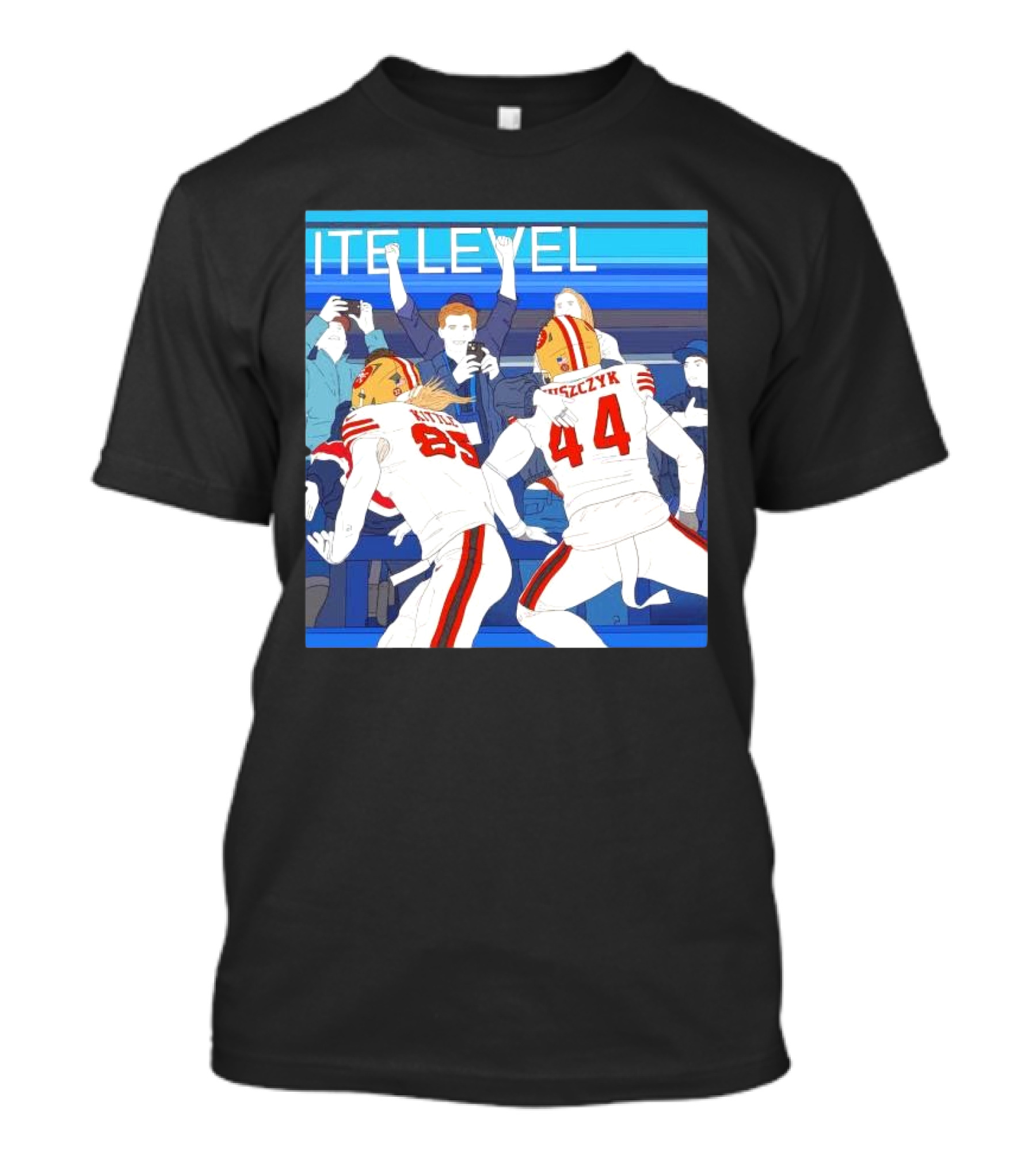 ITE Level San Francisco 49ers George Kittle Kyle Juszczyk T-Shirt