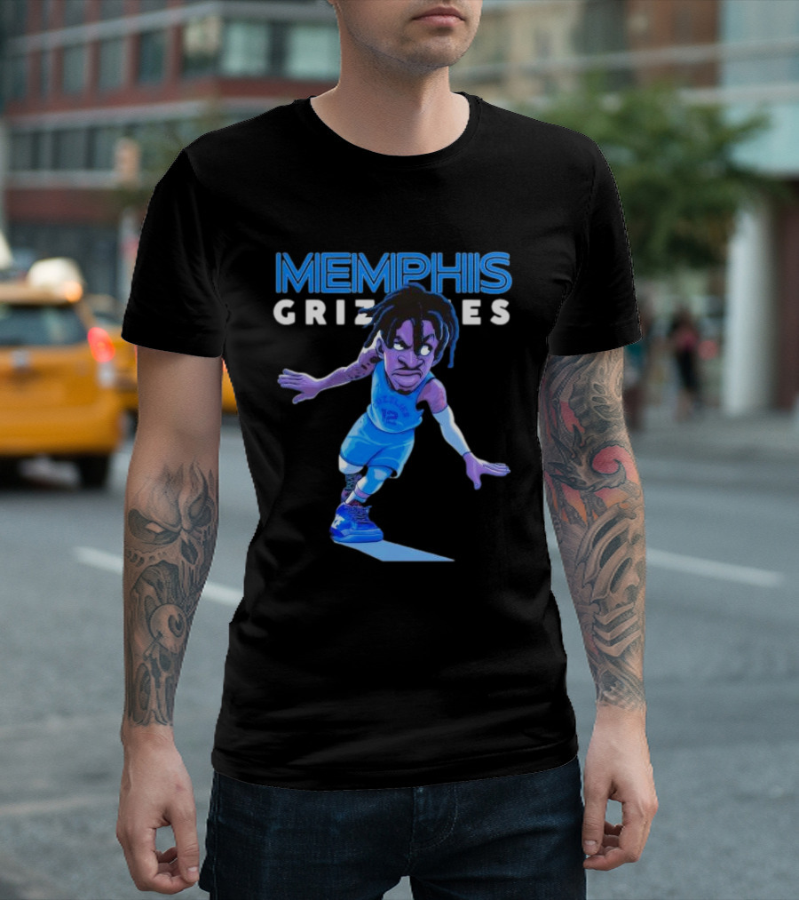 Memphis Grizzlies Ja Morant Cartoon Caricature T-Shirt