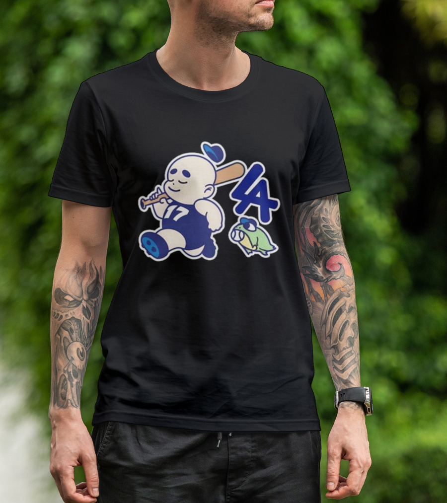 Chunky LA Baseball Baby 17 Fleece Strolling Bat Boy And Turtle T-Shirt