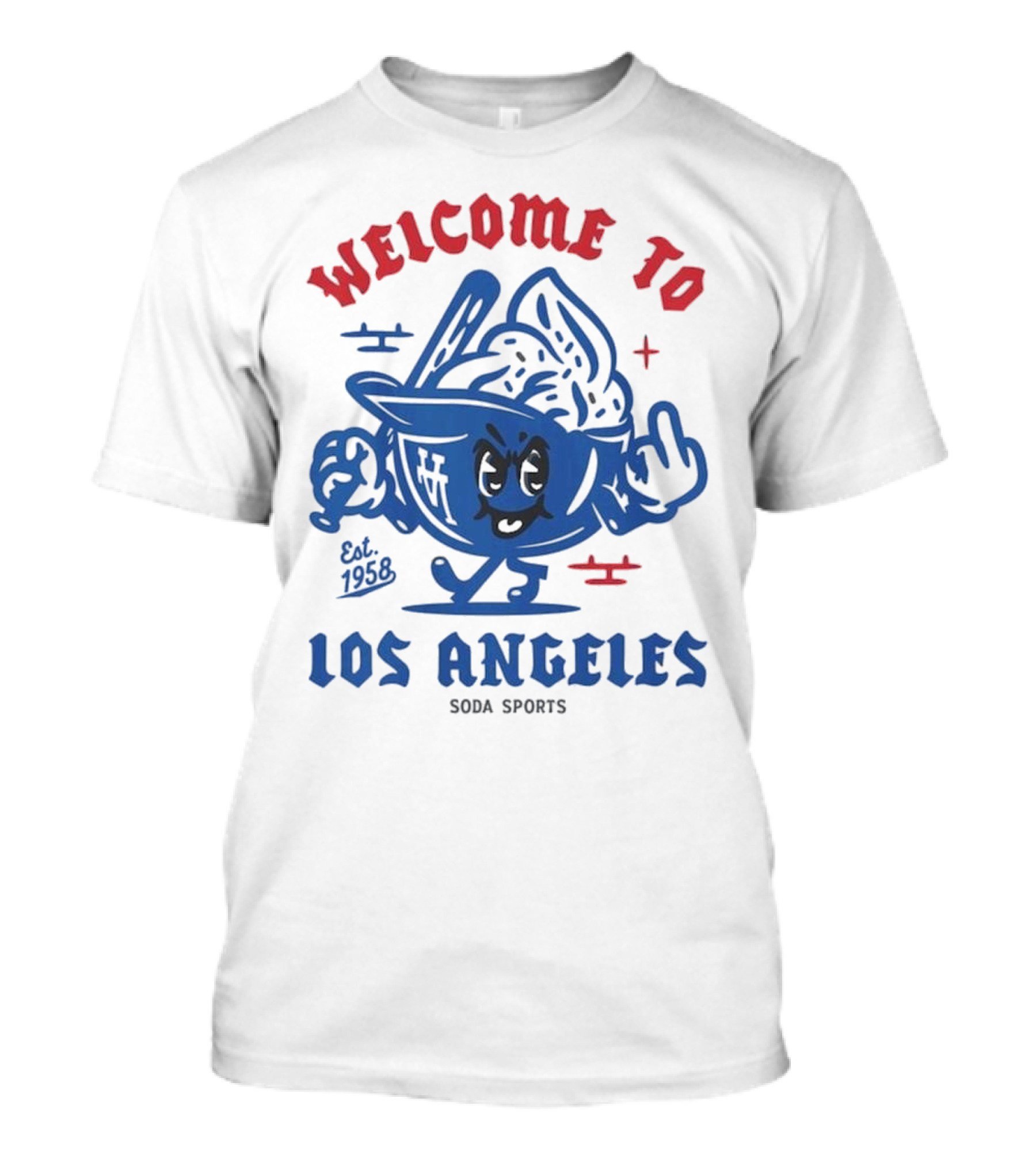 Welcome To Los Angeles Soda Sports Est. 1958 T-Shirt