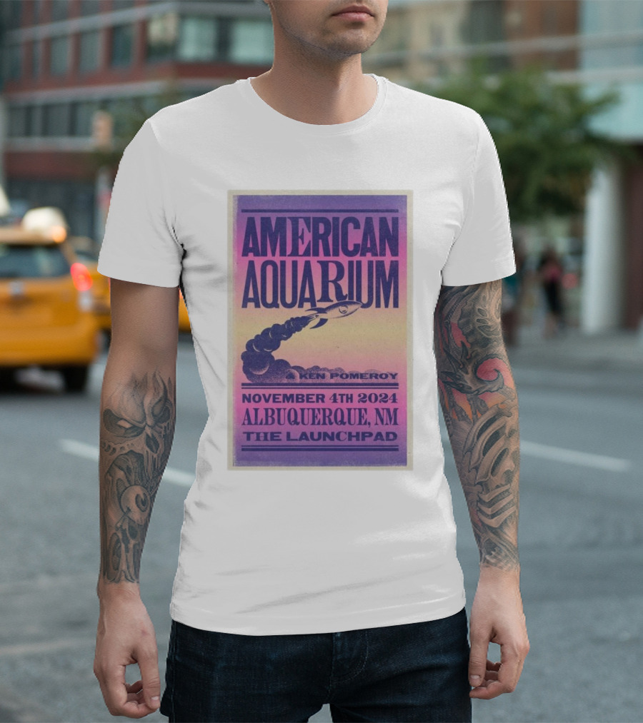 American Aquarium with Ken Pomeroy November 4th 2024 Albuquerque NM The Launchpad T-Shirt
