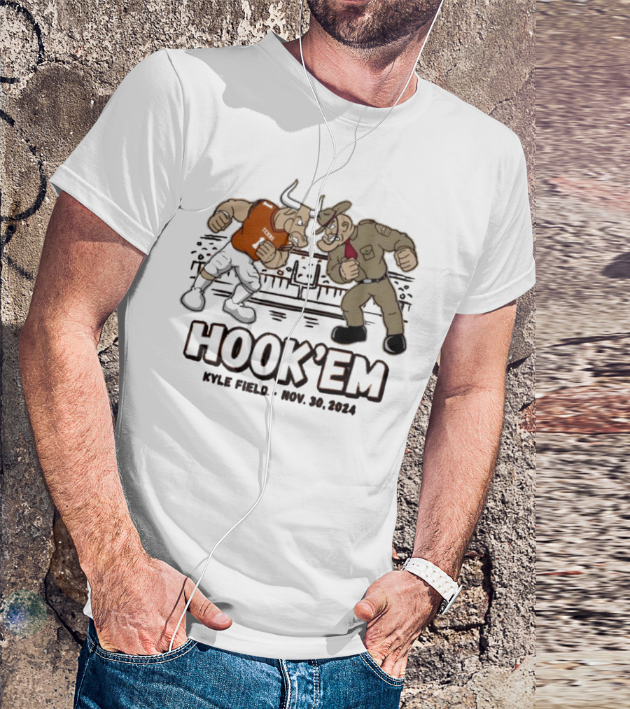 Texas Longhorns Hook 'Em Vs Texas A&M Mascot Kyle Field Nov. 30, T-Shirt