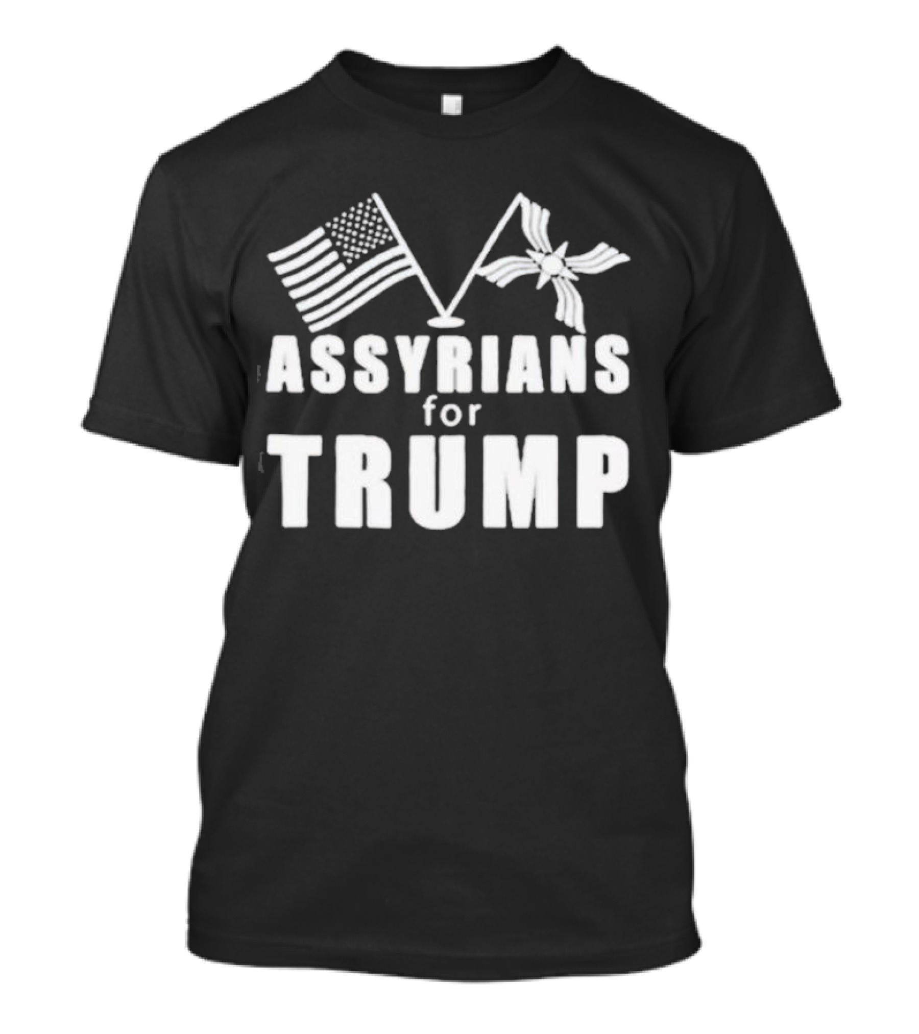 Assyrians For Trump American And Assyrian Flag Patriots T-Shirt