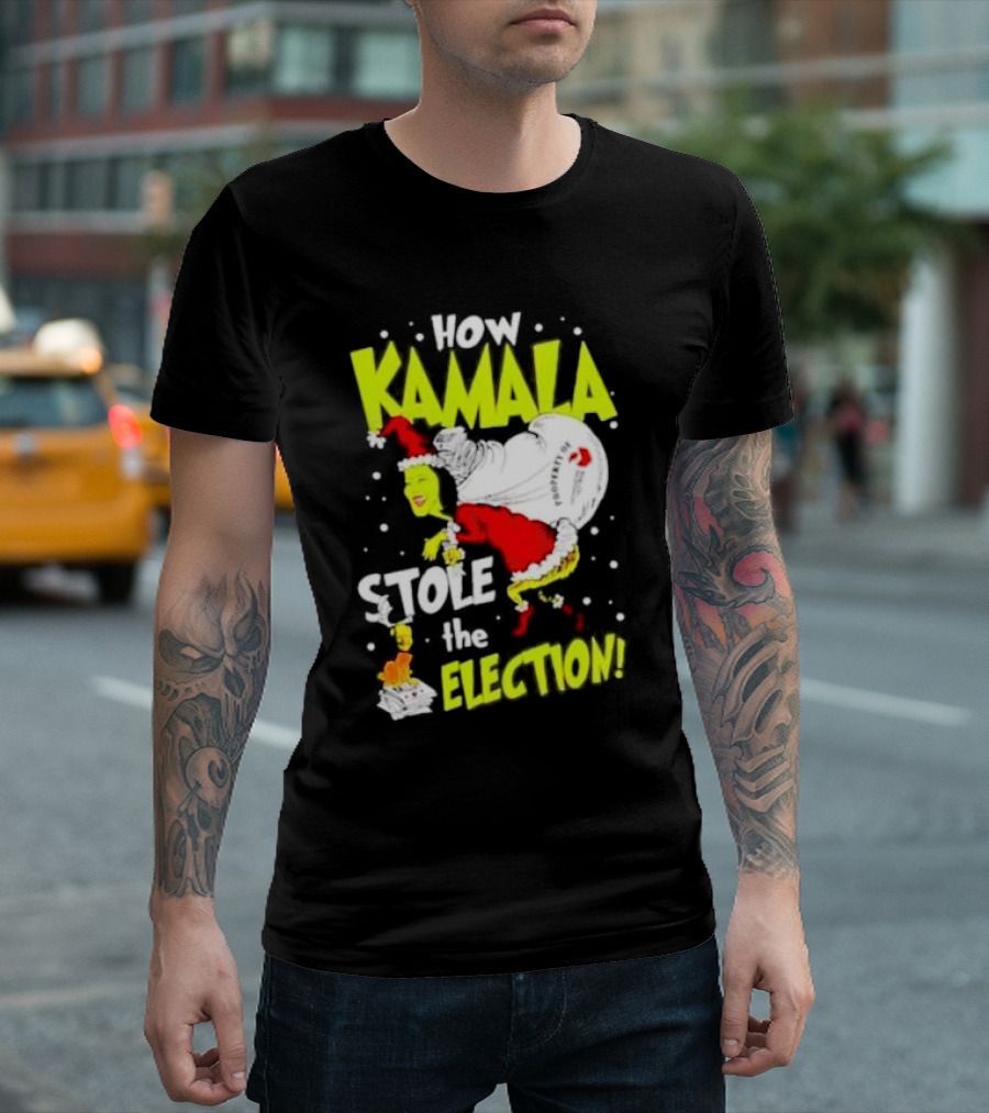 How Kamala Stole The Election Christmas T-Shirt