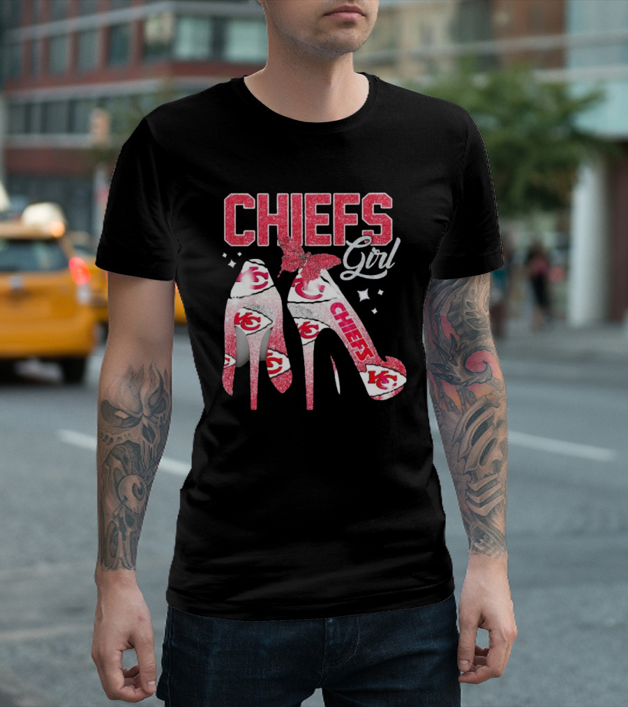 CHIEFS Girl Kansas City High Heels T-Shirt