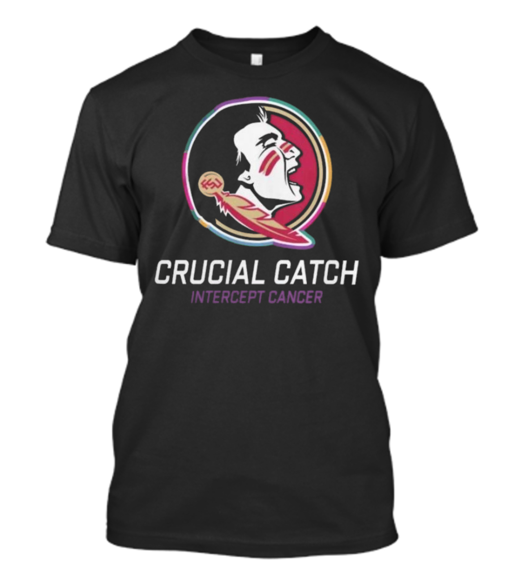 Florida State Seminoles Crucial Catch Intercept Cancer 2024 NCAA T-Shirt