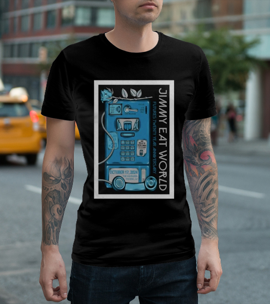 Jimmy Eat World Futures Twenty Year Anniversary October 17 2024 The Van Buren Phoenix AZ T-Shirt