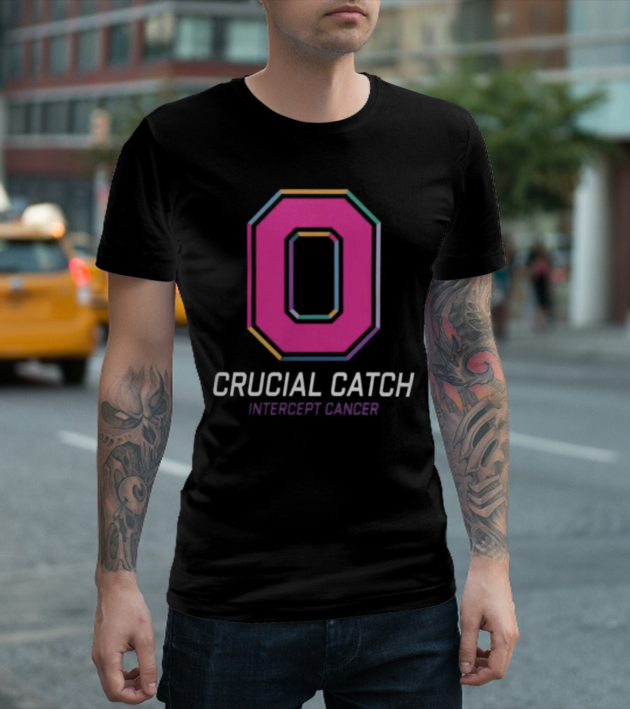Ohio State Buckeyes 2024 Crucial Catch Intercept Cancer T-Shirt