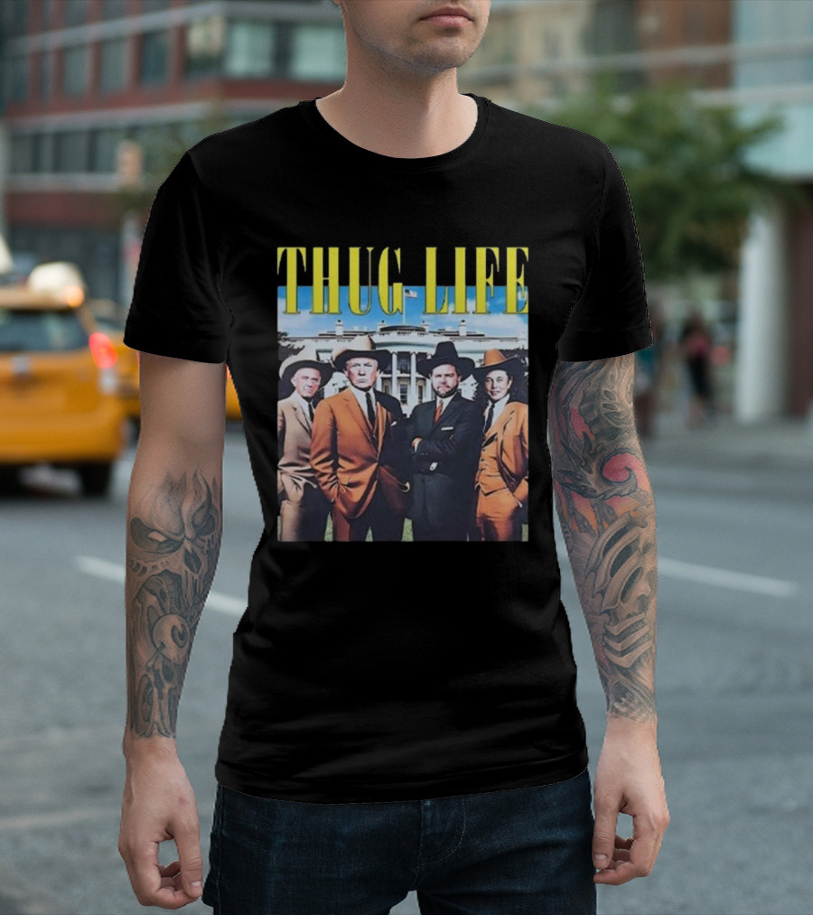 Thug Life Trump JD Vance Elon Musk Robert F. Kennedy Jr Friends T-Shirt