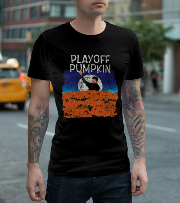 Mets Playoff Pumpkin Pitcher In Pumpkin Patch T-Shirt