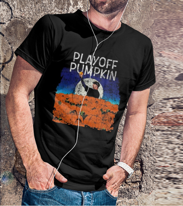 Mets Playoff Pumpkin Pitcher In Pumpkin Patch T-Shirt