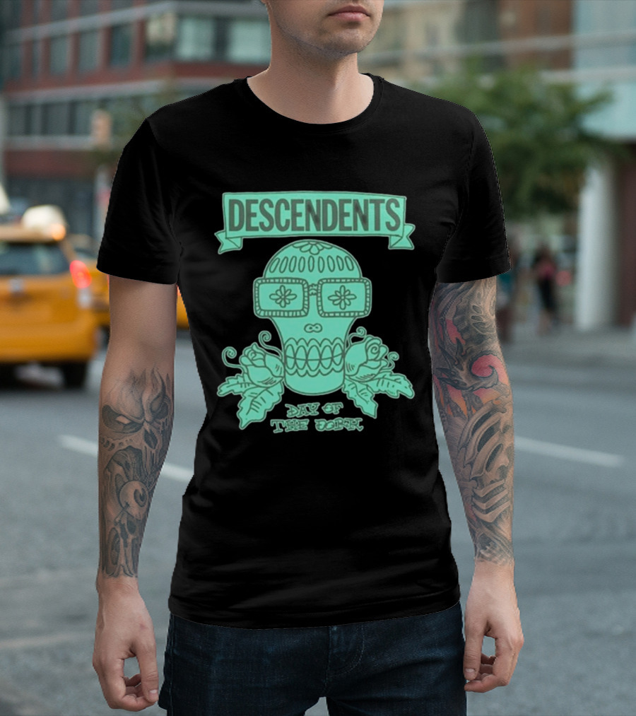 Descendents Day Of The Dork Skull And Roses T-Shirt