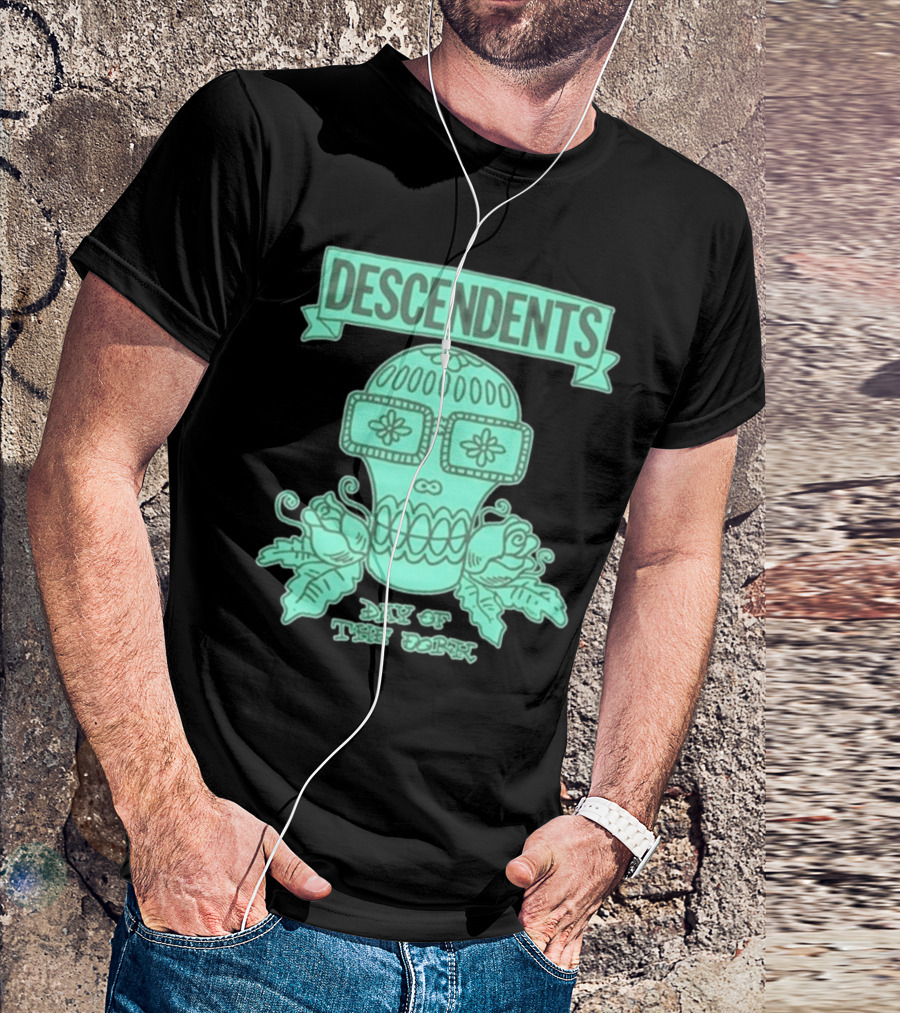 Descendents Day Of The Dork Skull And Roses T-Shirt