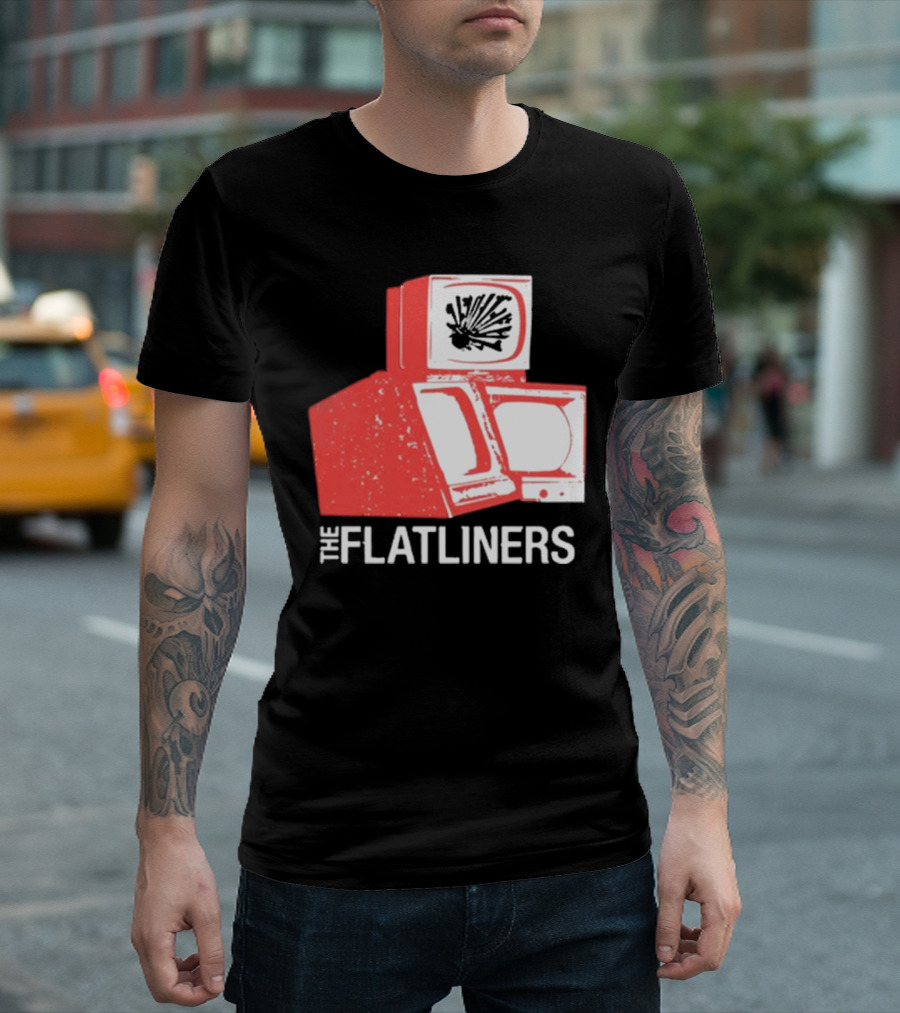 The Flatliners Stacked Static Television Screens T-Shirt