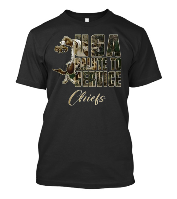 Kansas City Chiefs USA Salute To Service Chiefs T-Shirt