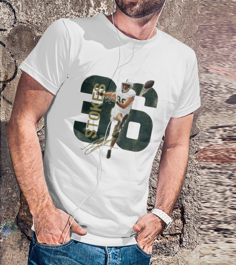 Stokes 36 Football Kicker Signature Action Image T-Shirt