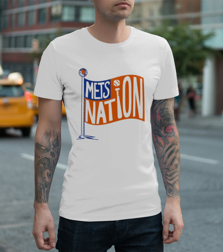 Mets Nation Flag New York Mets Baseball Team T-Shirt