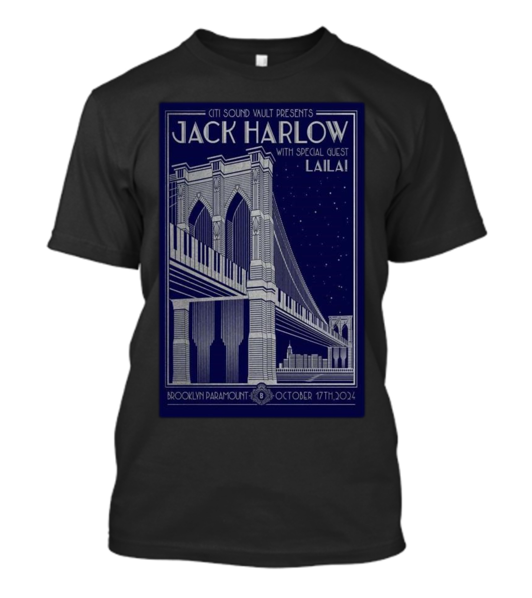 Citi Sound Vault Presents Jack Harlow With Special Guest Lailai Brooklyn Paramount October 17th T-Shirt