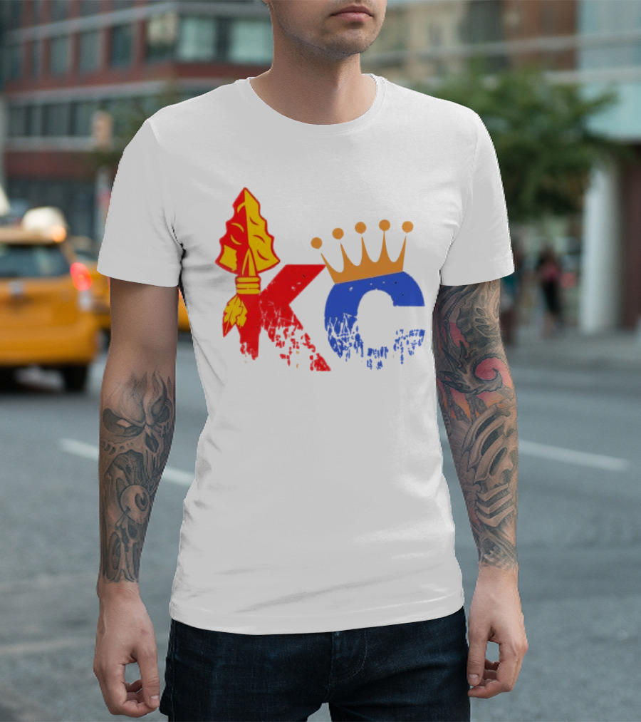 Kansas City Chiefs Arrowhead and Royals Crown KC Combo T-Shirt