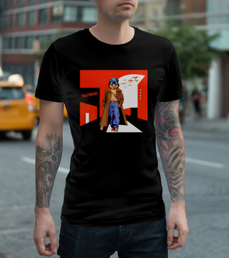 Baltimore Orioles The Wire Parody Owl T-Shirt