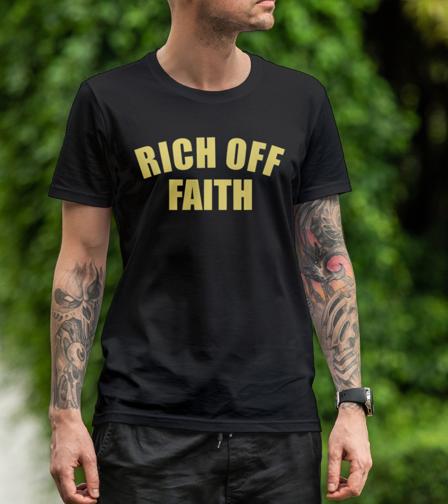 Rich Off Faith Yellow T-Shirt