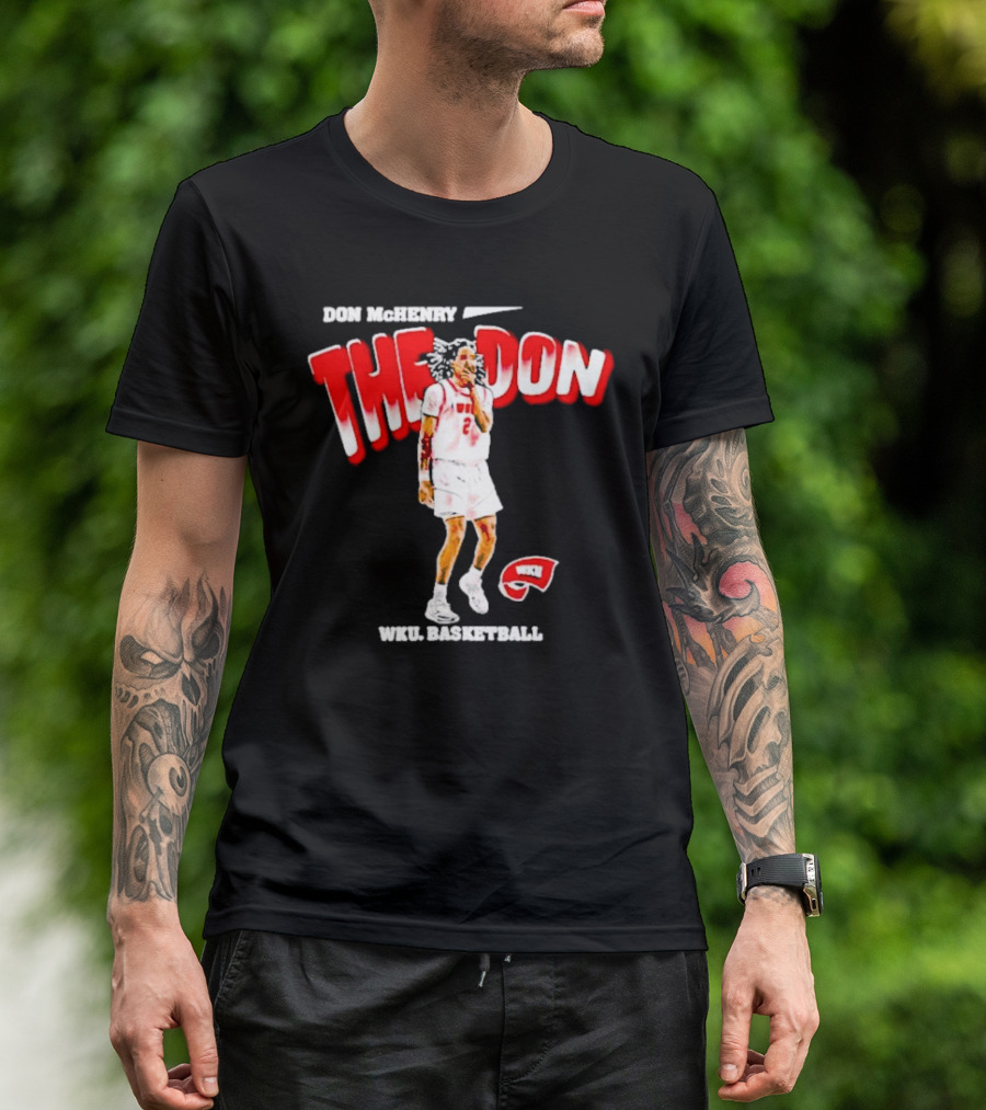 Don McHenry The Don WKU Basketball Western Kentucky Hilltoppers Player Cartoon T-Shirt