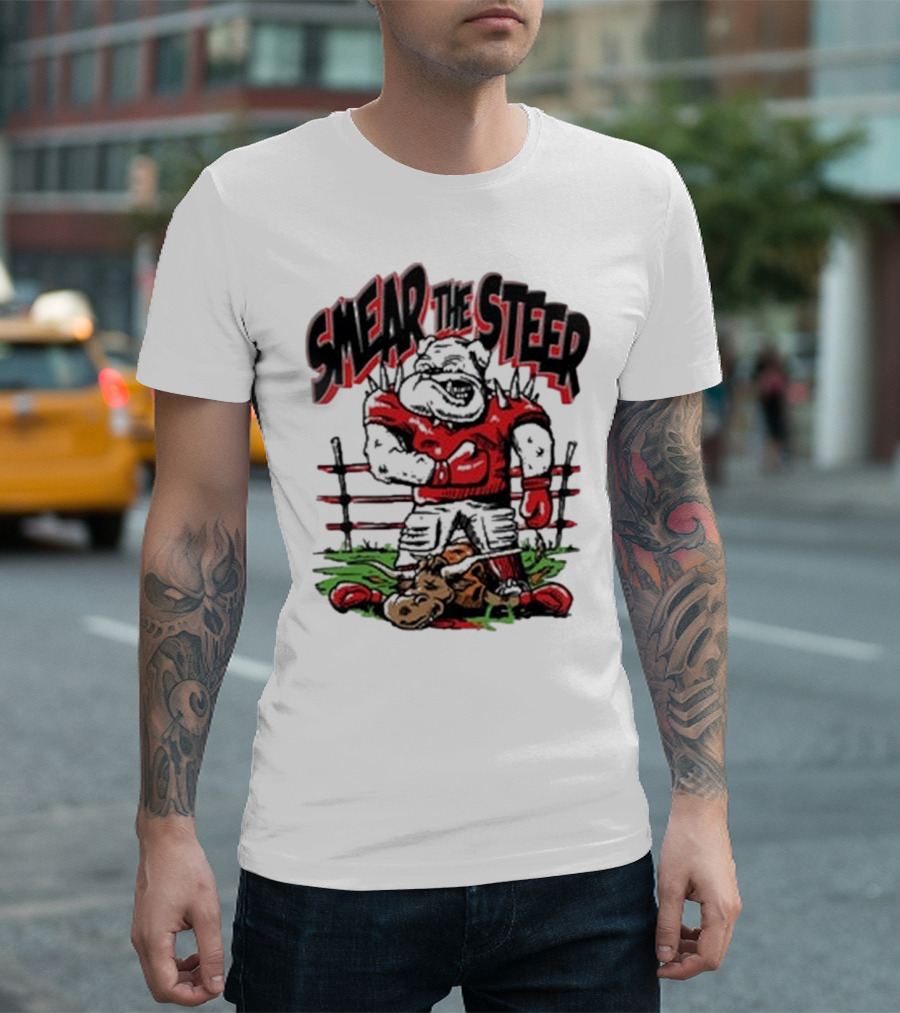 Georgia Bulldog Smear The Steer T-Shirt