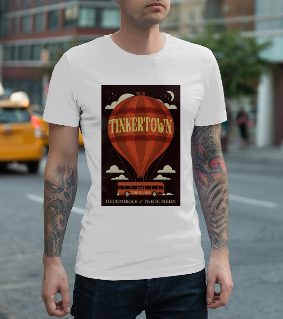 Tinkertown Hot Air Balloon The Glare The Burren Somerville MA December 6 T-Shirt