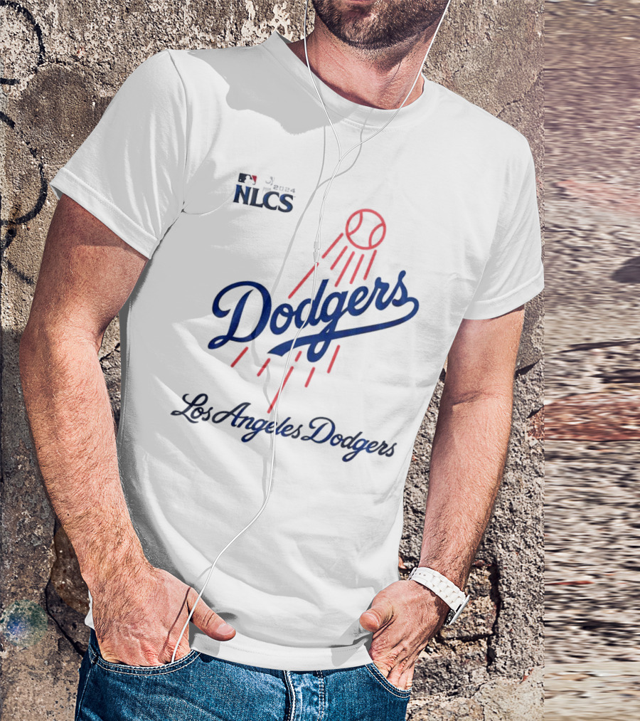 Los Angeles Dodgers 2024 NLCS Champions Dodgers Baseball Logo MLB T-Shirt