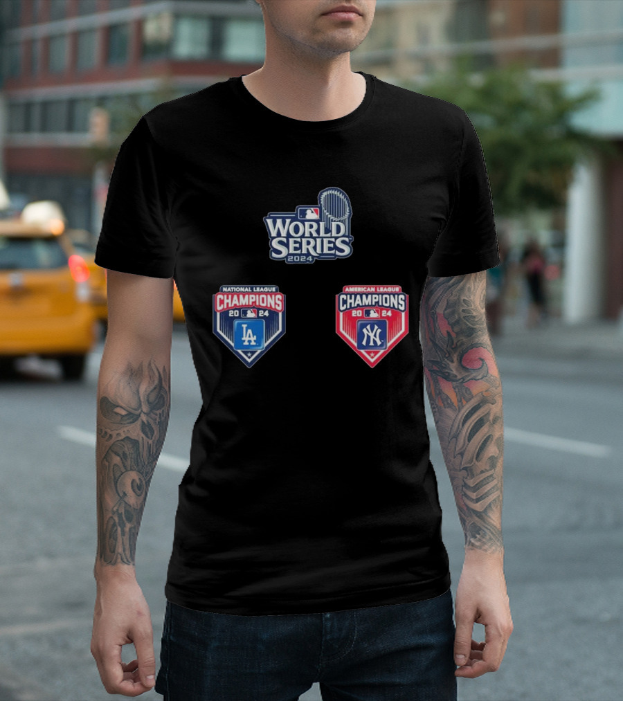 World Series 2024 Champions Los Angeles Dodgers Vs. New York Yankees T-Shirt