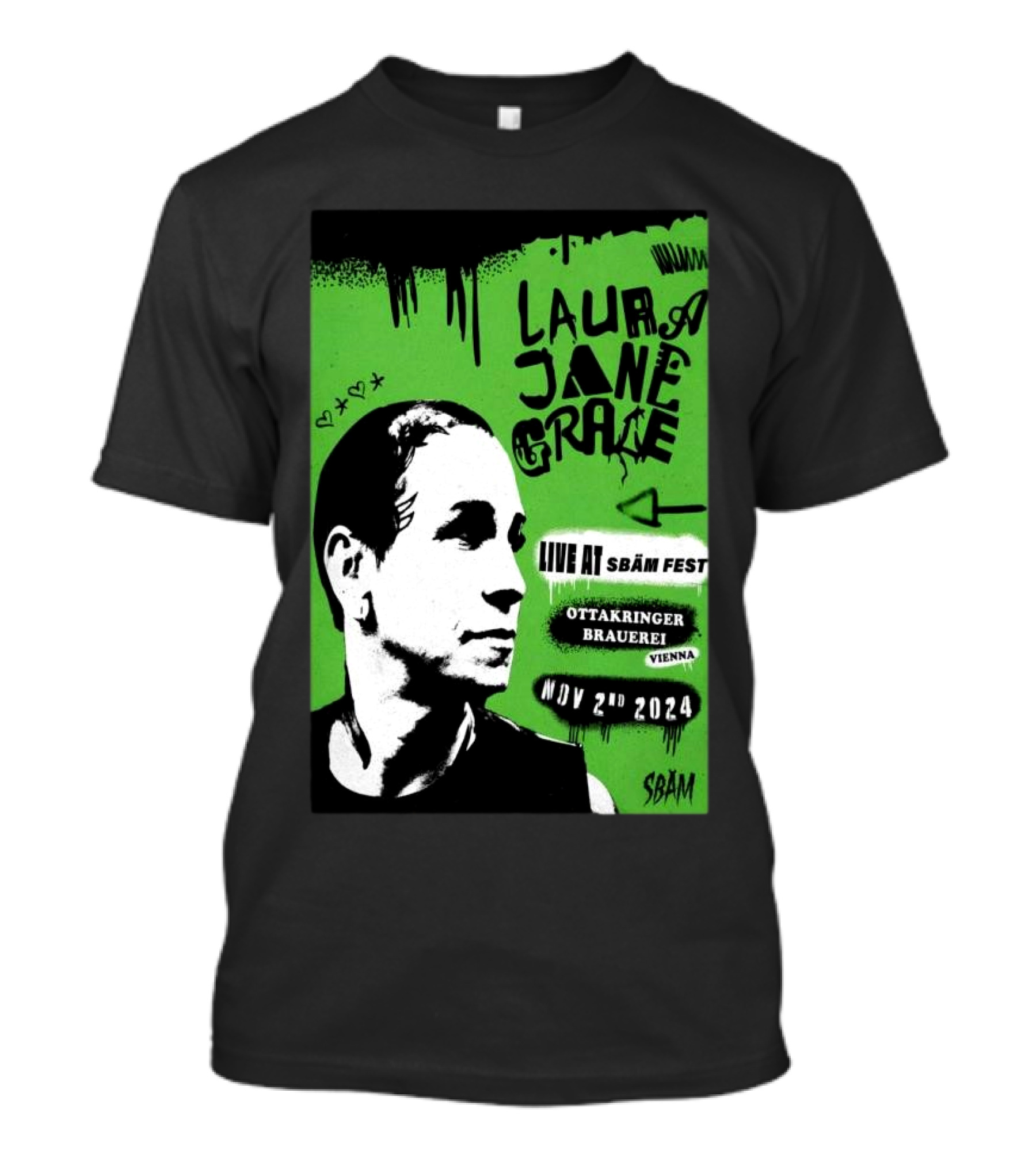 Laura Jane Grace Live At SBÄM Fest Ottakringer Brauerei Vienna Nov 2 T-Shirt