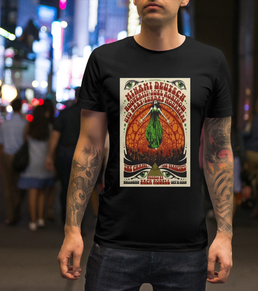 Minami Deutsch Hooveriii Joel Robinson Helios's Sunday Mourners The Chapel San Francisco Halloween Event By Zack Rodell Oct 31 T-Shirt