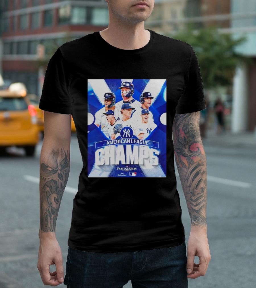New York Yankees American League Champs Postseason T-Shirt