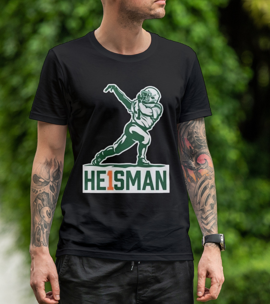 Cam HE1SMAN Football Heisman Pose T-Shirt
