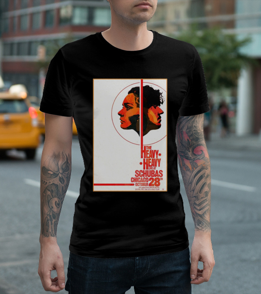 The Heavy Heavy Live At Schubas Chicago October 28th 2024 Tour T-Shirt