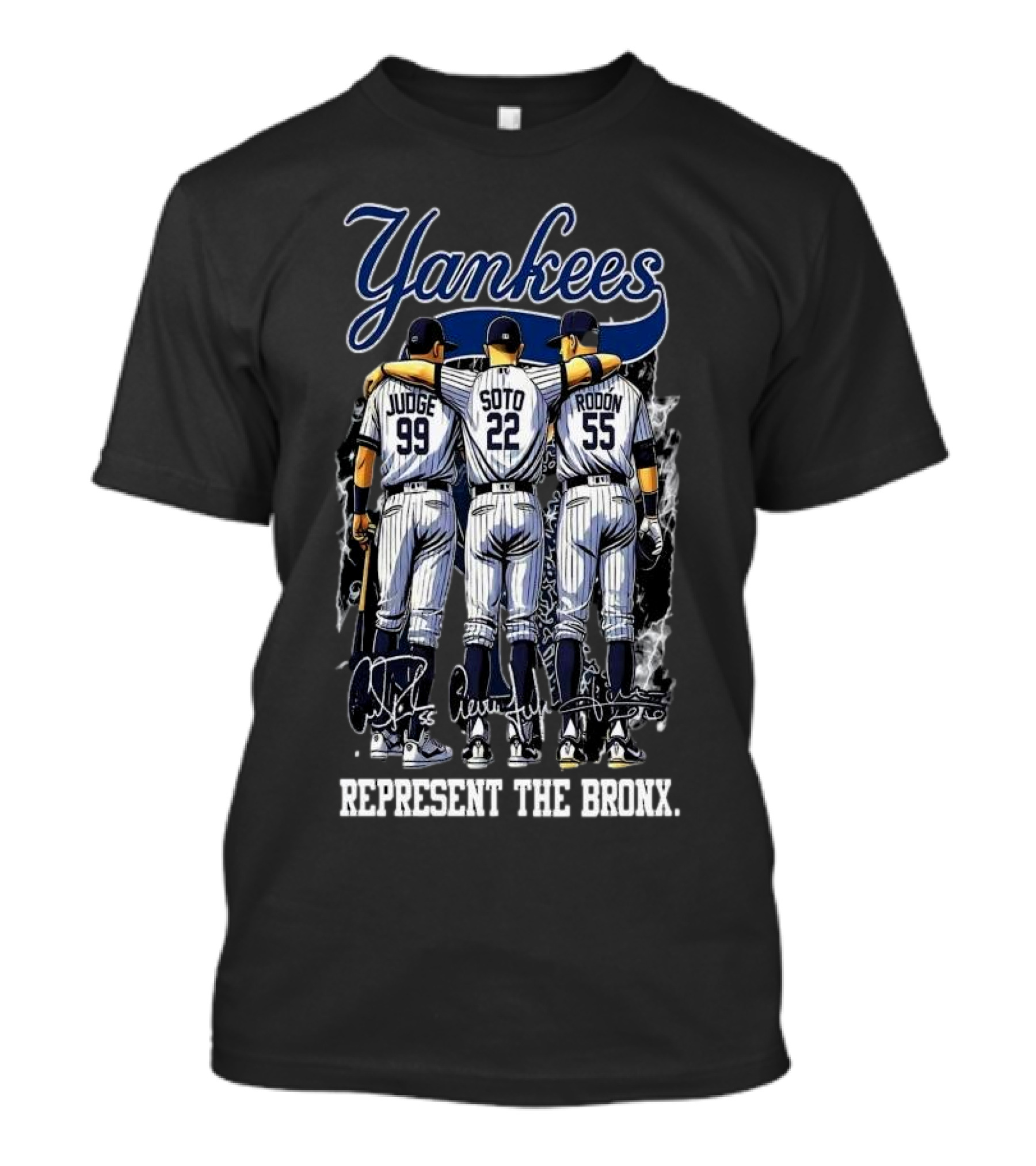 Yankees Judge Soto Rodon Represent The Bronx Signatures T-Shirt