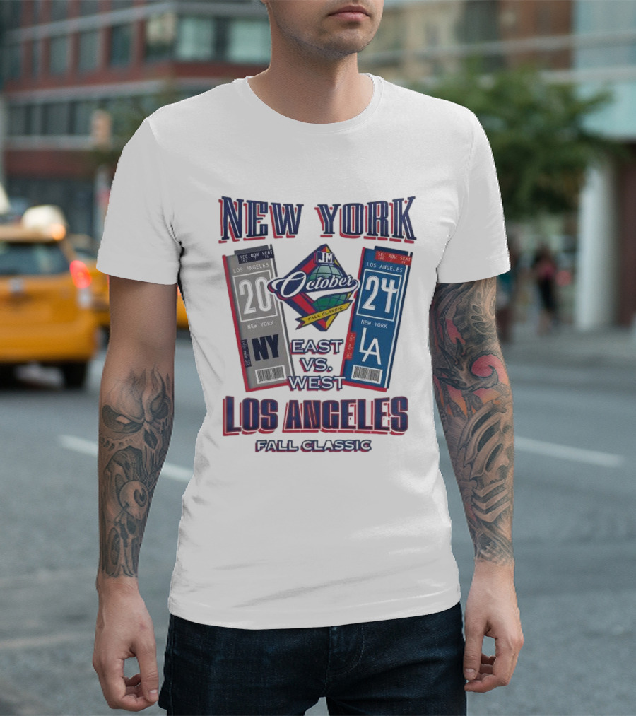 New York Los Angeles October East Vs West Fall Classic T-Shirt