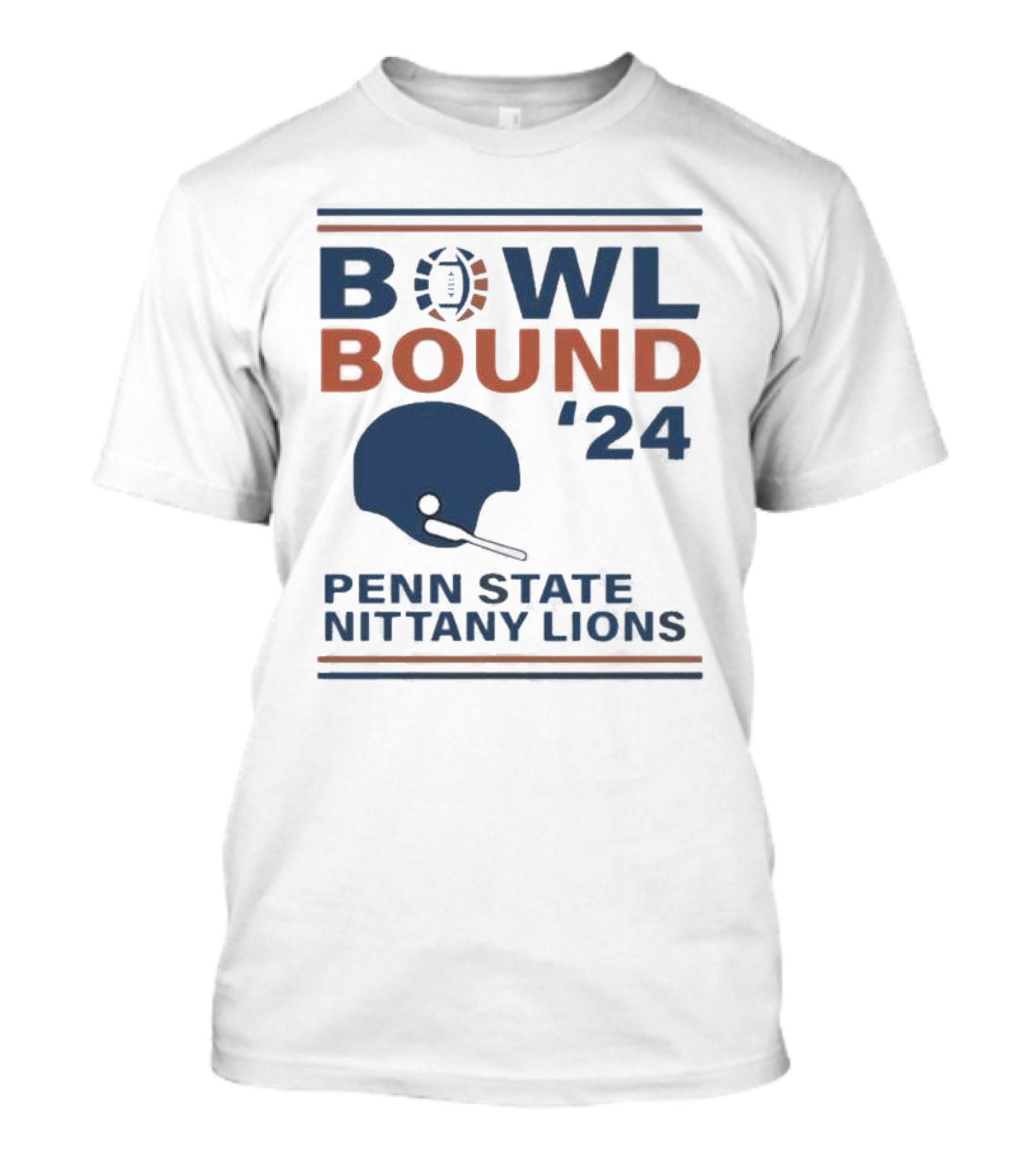 Bowl Bound '24 Penn State Nittany Lions Helmet Football T-Shirt