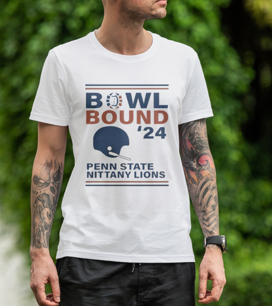 Bowl Bound '24 Penn State Nittany Lions Helmet Football T-Shirt