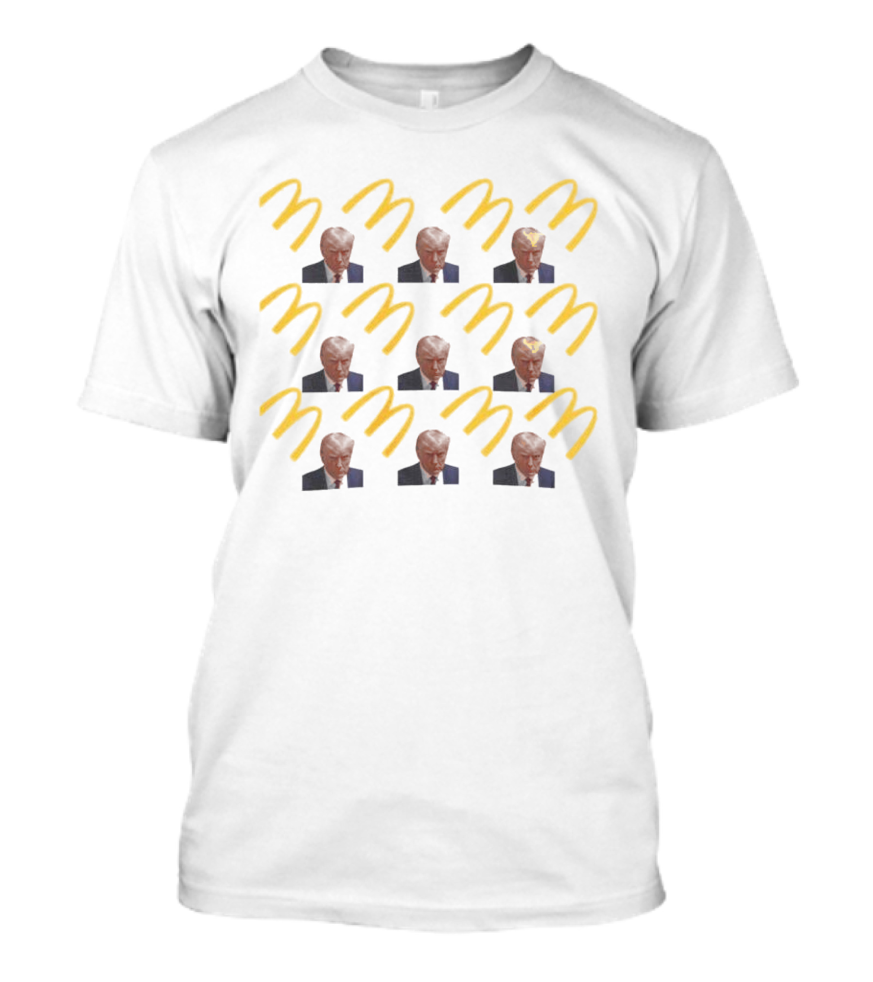Trump McDonald's Parody Collab Emojis T-Shirt
