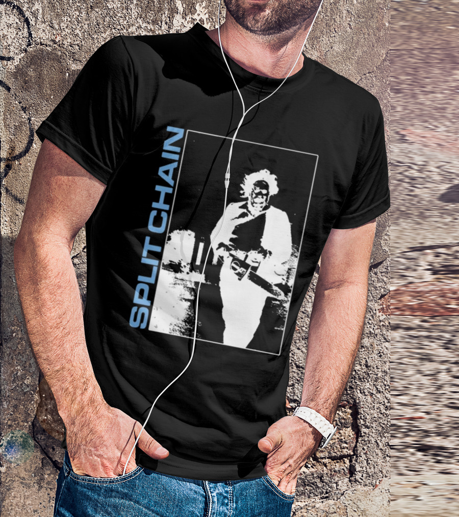 SPLIT CHAIN Chainsaw Runner Monochrome T-Shirt