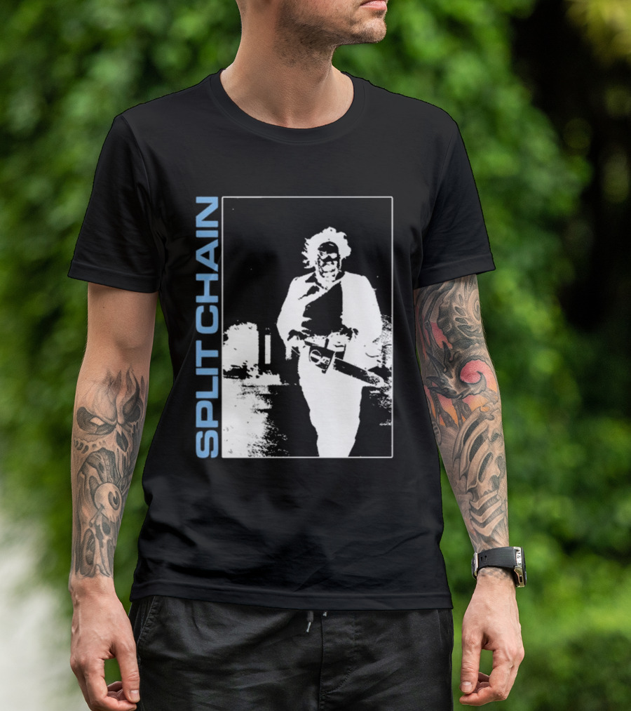 SPLIT CHAIN Chainsaw Runner Monochrome T-Shirt