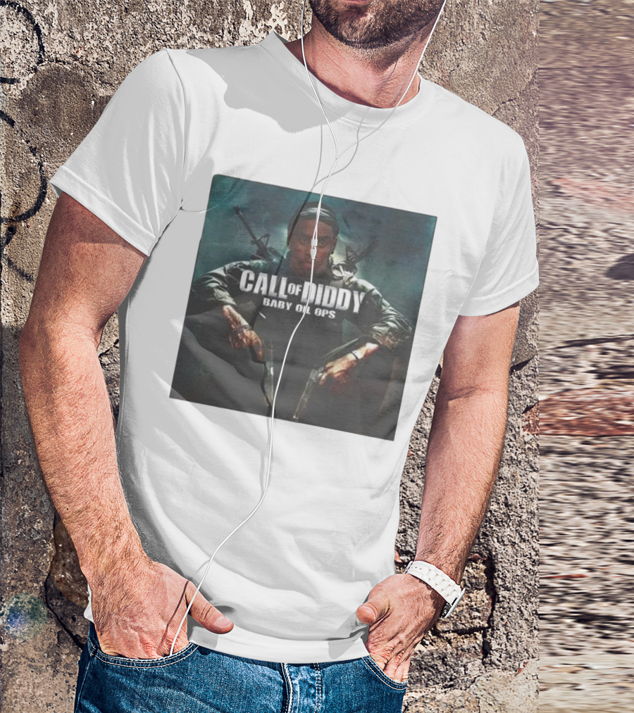 Call Of Diddy Baby Oil Ops Parody Game Soldier Image T-Shirt