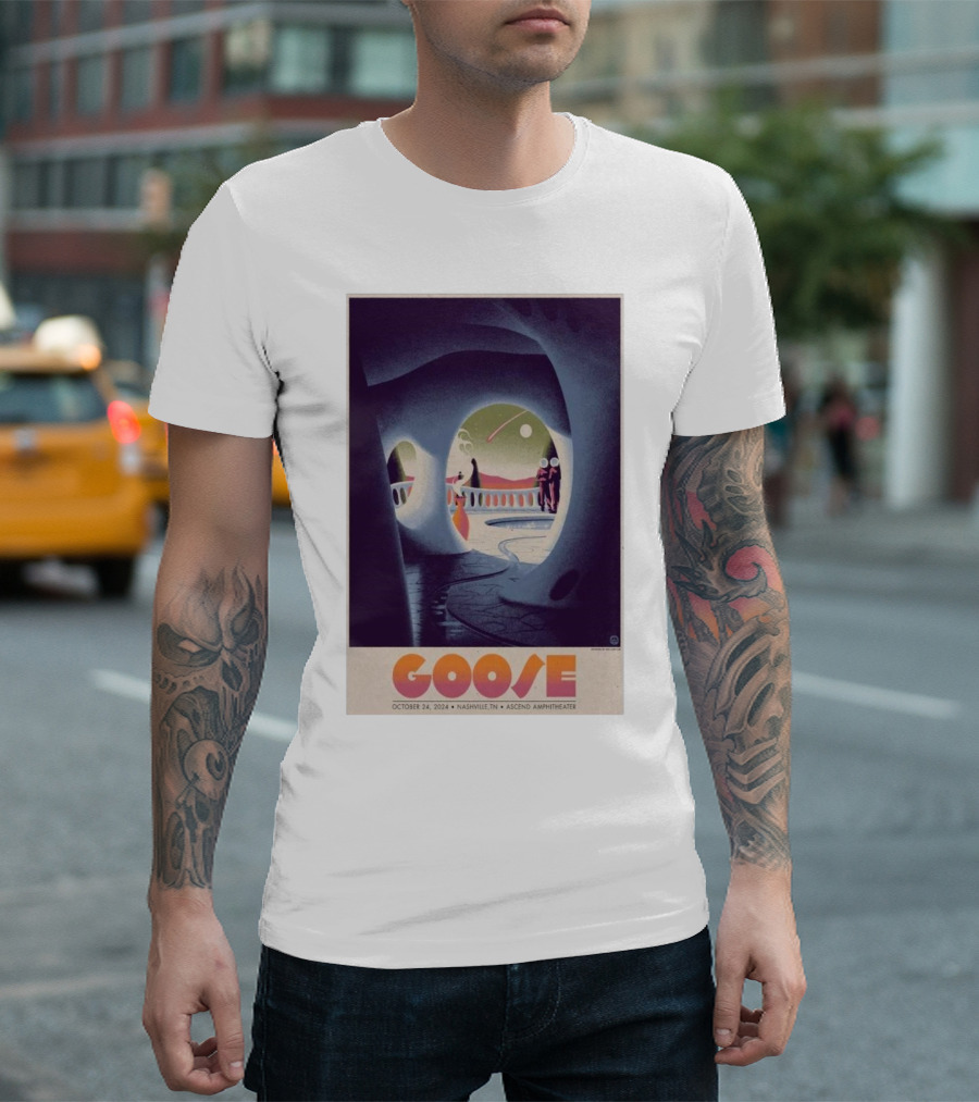 Goose Concert Poster Nashville Ascend Amphitheater October 24 T-Shirt