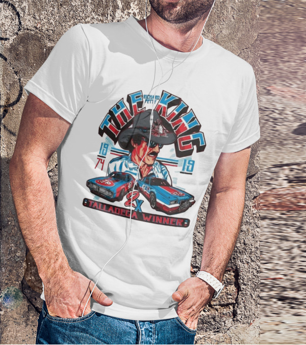 Richard Petty The King 2x Talladega Winner 1974 1979 T-Shirt