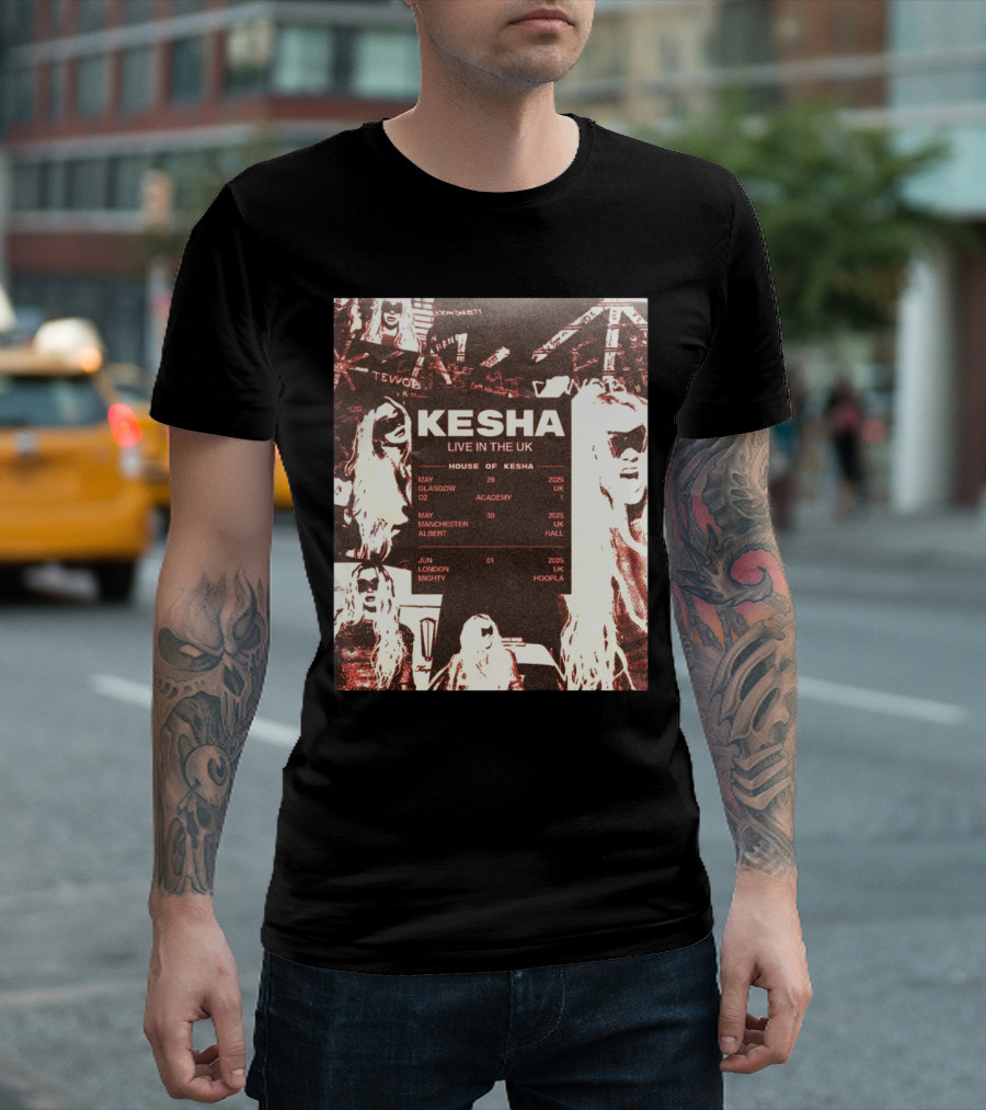 Kesha House Of Kesha Live In The UK 2025 Glasgow Manchester London T-Shirt